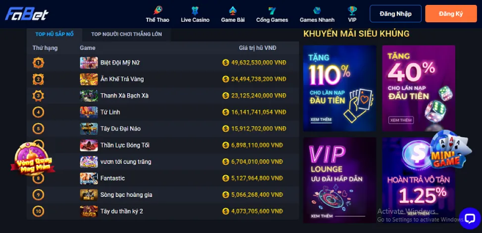Trò chơi Bắn Cá 86bet
